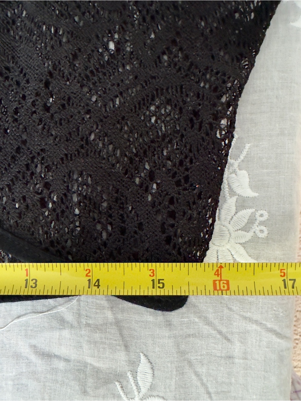 Crochet Lace Bolero Shrug - Black - Picture 4 of 7